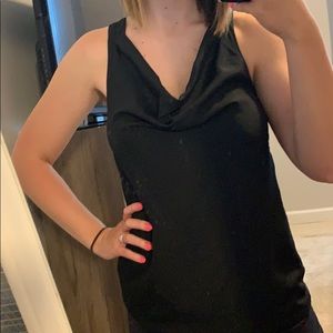 Banana Republic Black Satin Tank Top